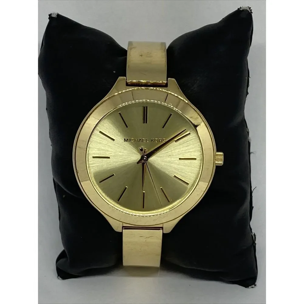 Michael Kors Slim Runway MK3275 Women's Gold Stainless Steel Analog Watch MP893